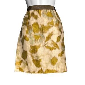 Loft Petite Skirt fully lined abstract design with Pockets size M
